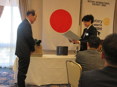 感謝状・お祝い　贈呈